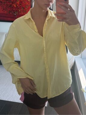Vintage Benetton Made in Italy 100% Cotton Button Front Shirt Size 46